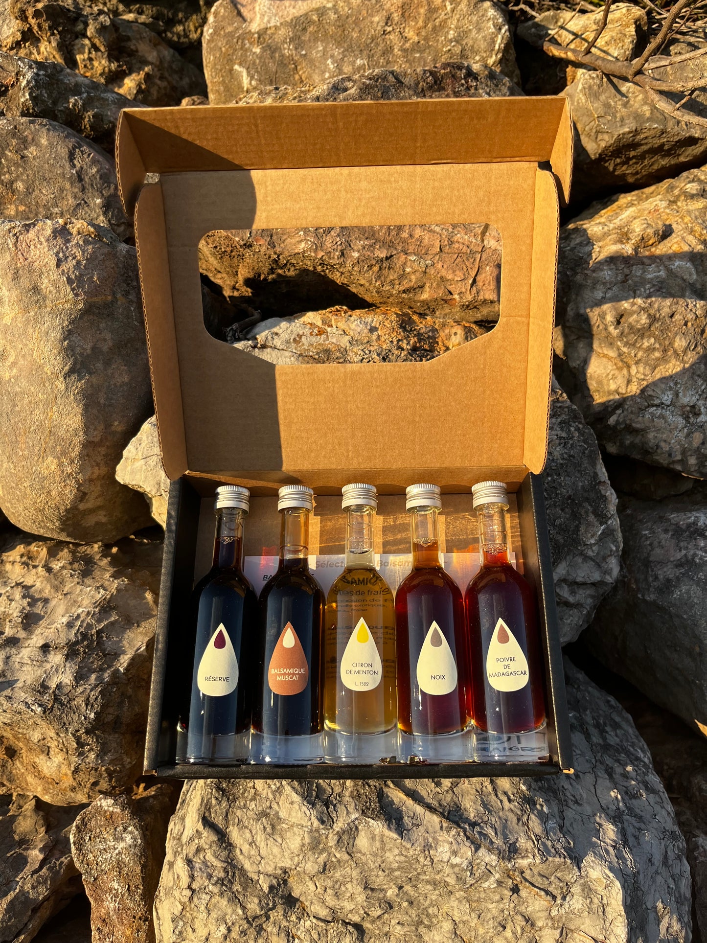 Coffret découverte 5 vinaigres GRANHOTA