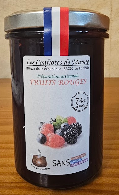 CONFITURE FRUITS ROUGE 230G