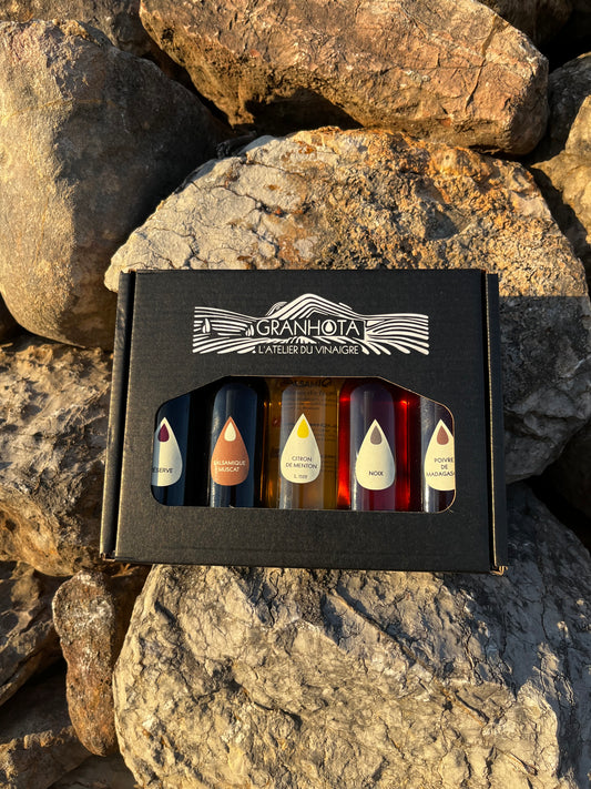 Coffret découverte 5 vinaigres GRANHOTA