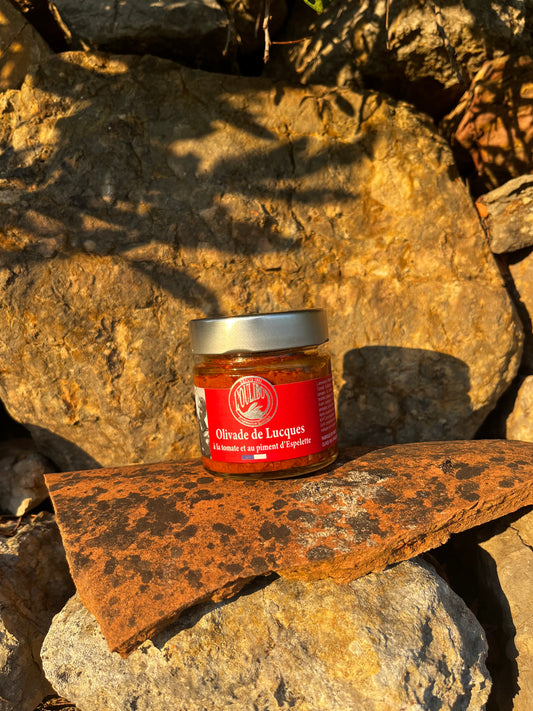 Olivade de Lucques à la Tomate et piment d'Espelette 100g