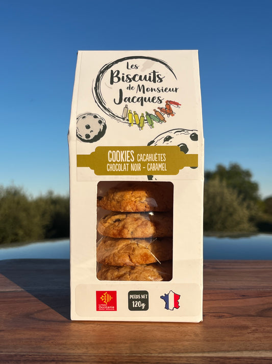 Cookies - cacahuètes, chocolat noir, caramel