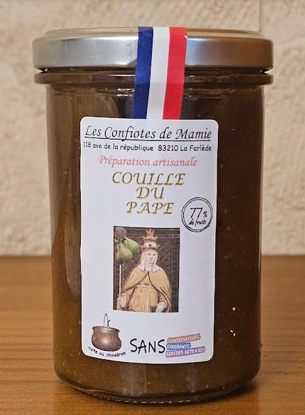 CONFITURE "COUILLE DU PAPE" (FRUITS ENTIERS) 230G